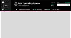 Desktop Screenshot of parliament.nz