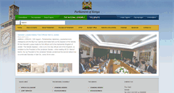 Desktop Screenshot of parliament.go.ke