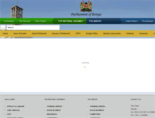 Tablet Screenshot of parliament.go.ke