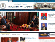 Tablet Screenshot of parliament.go.tz