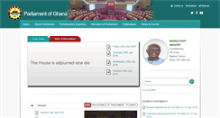 Desktop Screenshot of parliament.gh
