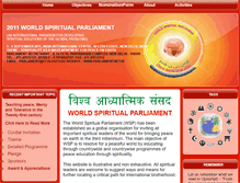 Tablet Screenshot of parliament.net.in