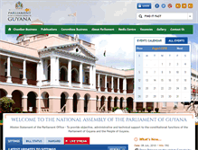 Tablet Screenshot of parliament.gov.gy