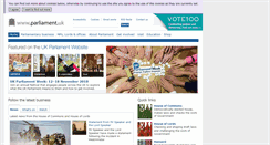 Desktop Screenshot of parliament.uk